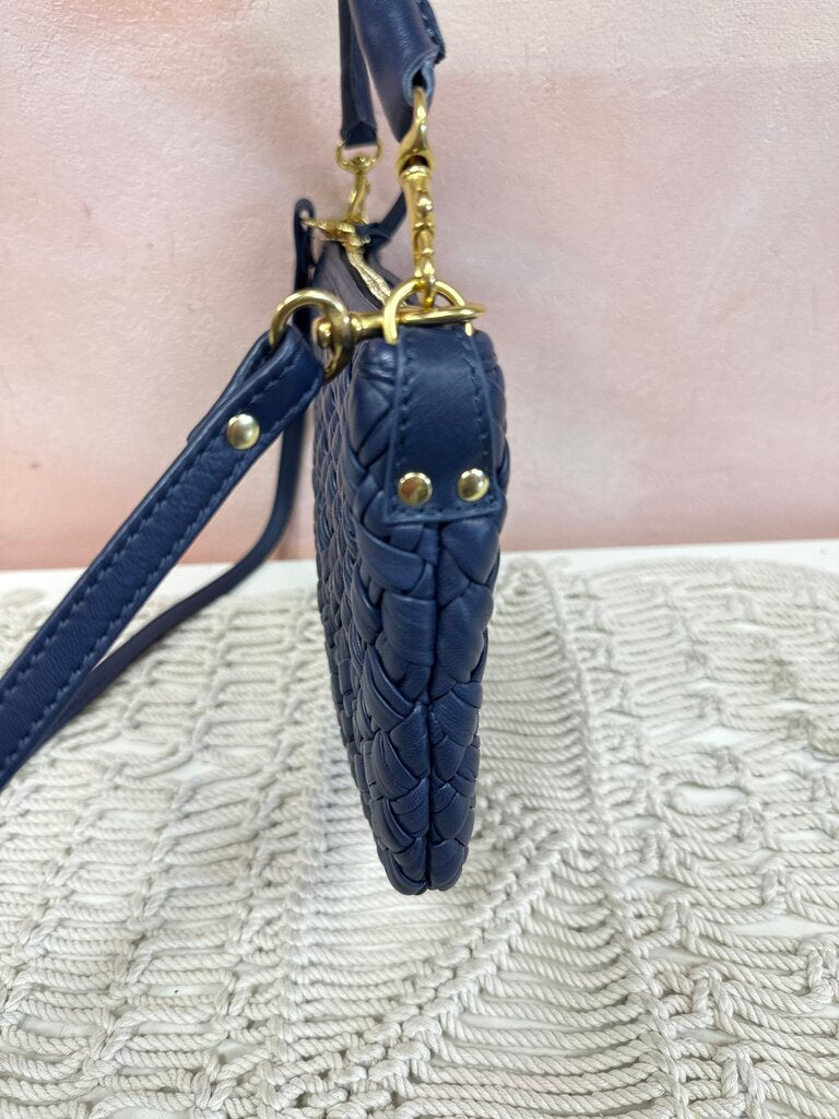 Clare V. Woven Leather Crossbody
