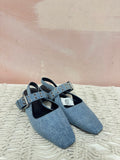 rag & bone Denim Slingback Flats