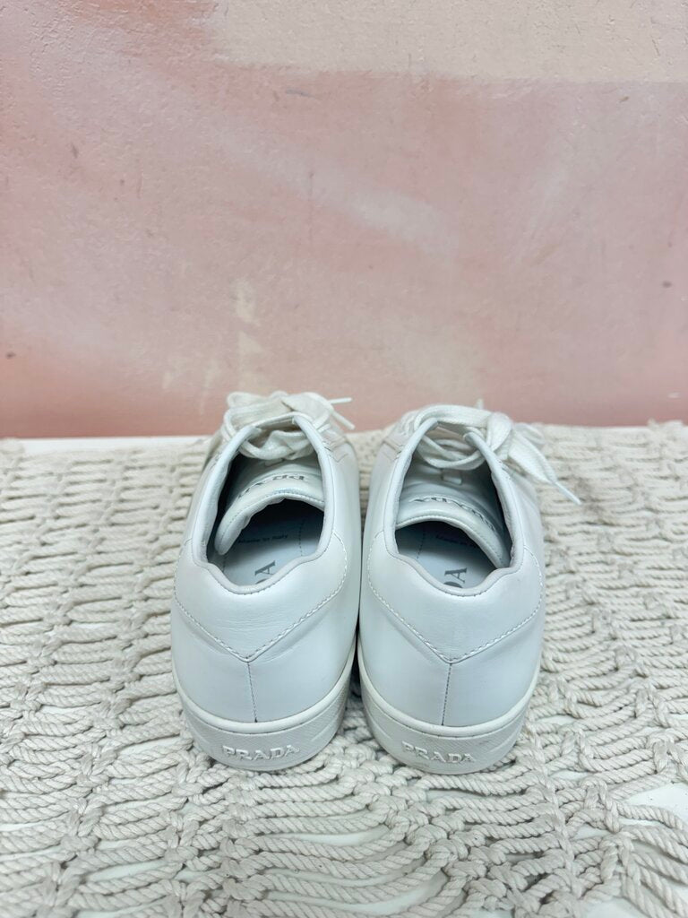 Prada Logo Leather Sneaker