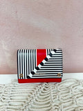 Henri Bendel Striped Compact Wallet