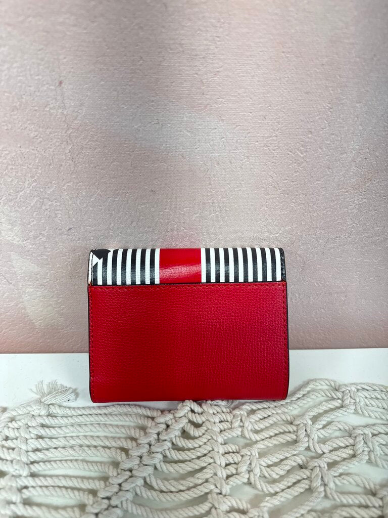 Henri Bendel Striped Compact Wallet