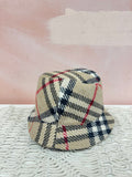Burberry Wool Plaid Bucket Hat