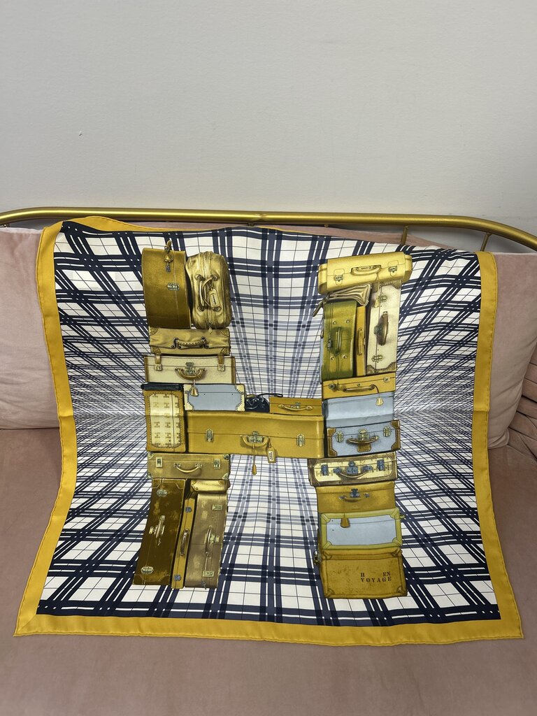 Hermes "H en Voyage" Silk Scarf w/ Box