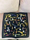 Ferragamo High-Heel Print Silk Scarf