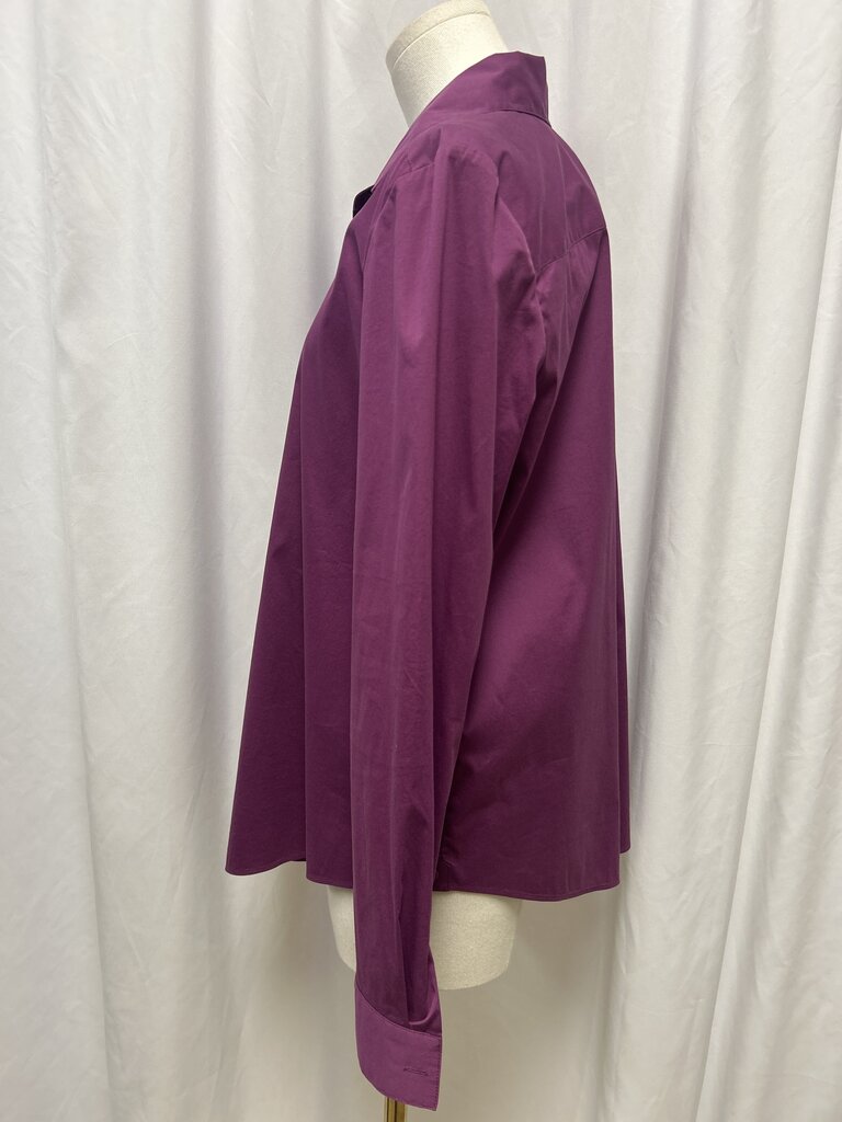 Lafayette 148 Purple Button Up