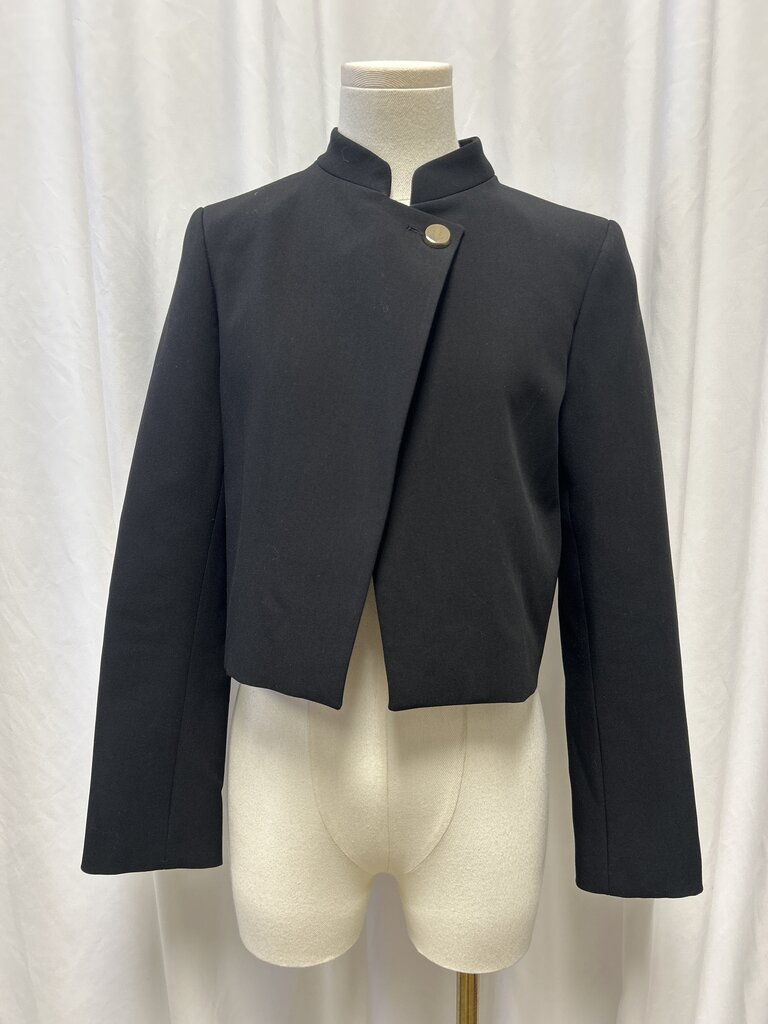 ba&sh Mandarin Collar Cropped Jacket