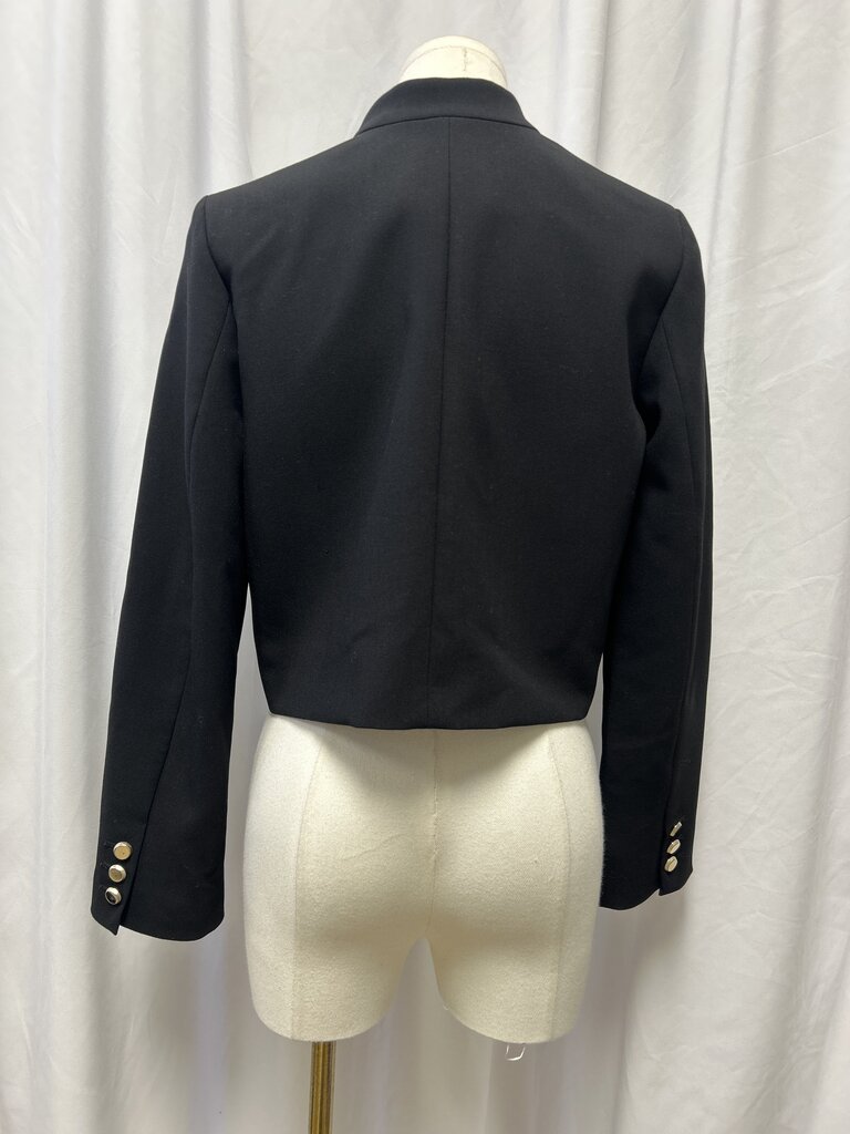 ba&sh Mandarin Collar Cropped Jacket