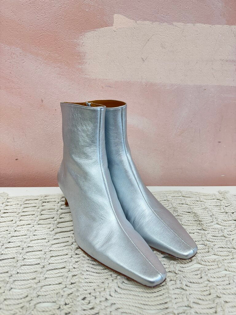 Staud Metallic "Wally" Ankle Boot w/ Box and Dustbag (Originally $395)