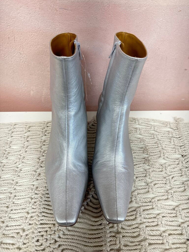 Staud Metallic "Wally" Ankle Boot w/ Box and Dustbag (Originally $395)