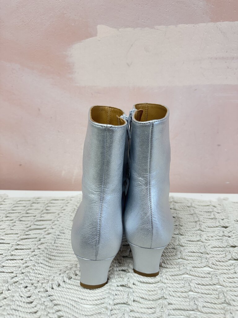 Staud Metallic "Wally" Ankle Boot w/ Box and Dustbag (Originally $395)