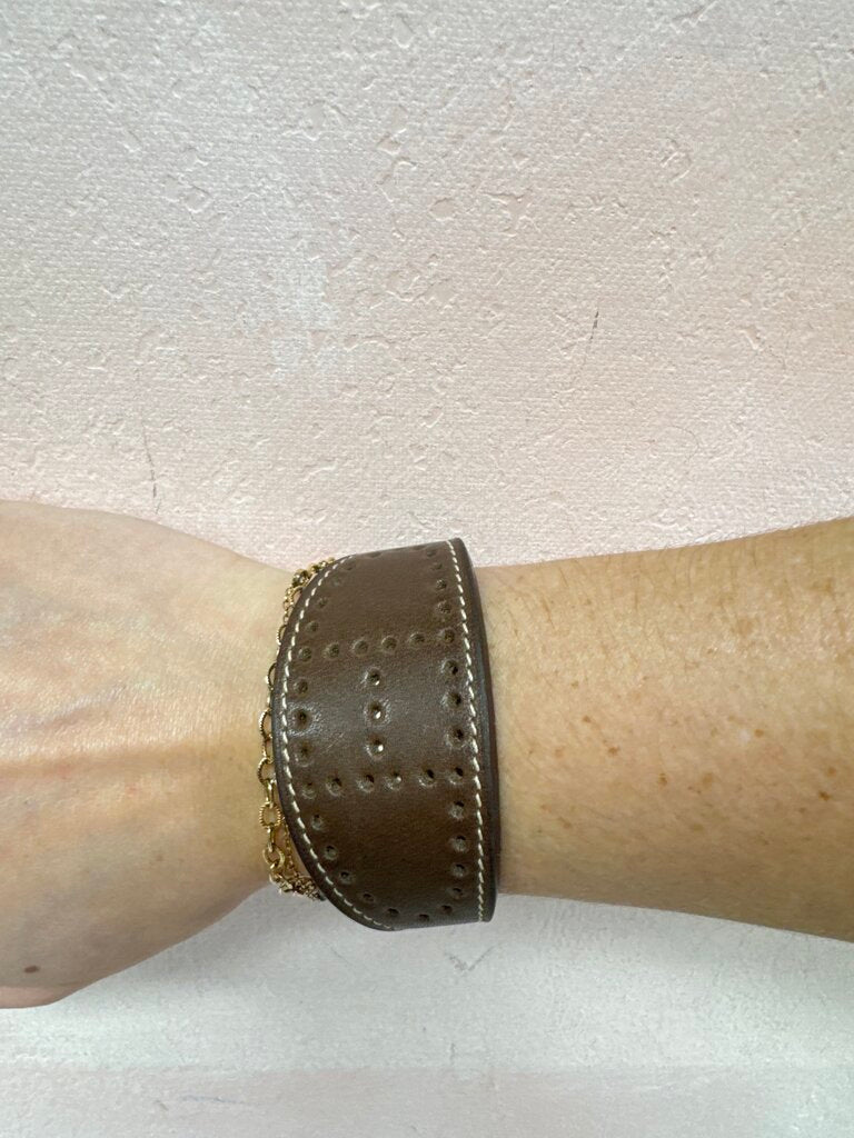 Hermes Evelyne Leather Bracelet