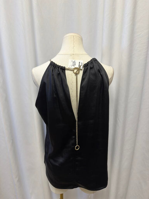 A.L.C. Black Halter w/Chain Detail
