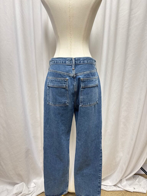 Agolde Patchwork Straight Leg Jean