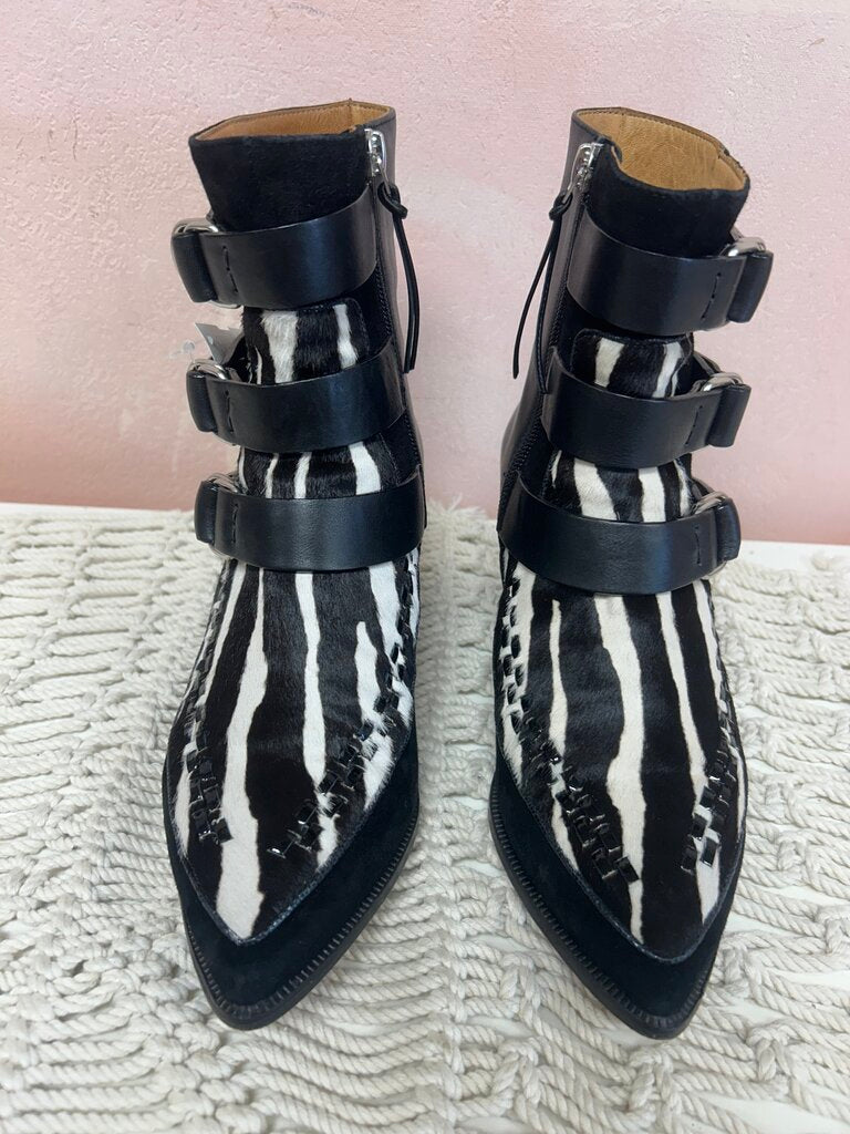 Isabel Marant Zebra Print Leather Boot w/ Dustbag and Box