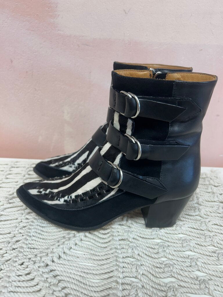 Isabel Marant Zebra Print Leather Boot w/ Dustbag and Box