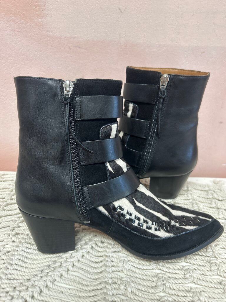 Isabel Marant Zebra Print Leather Boot w/ Dustbag and Box