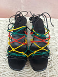 Chloe Colorblock Leather Sandal w/ Box and Dustbag
