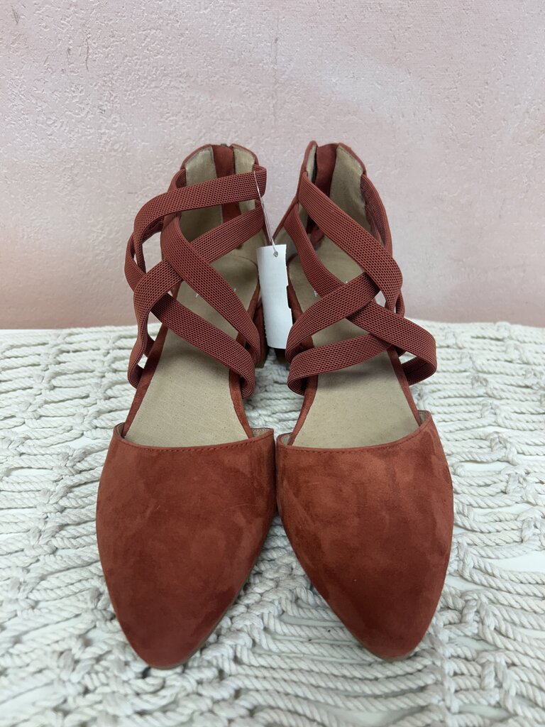 Eileen Fisher Suede Block Heel NWT (Originally $159.90)