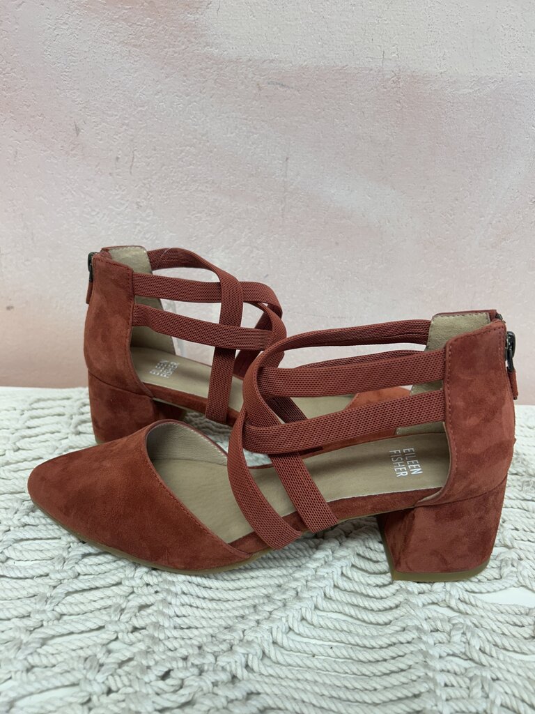 Eileen Fisher Suede Block Heel NWT (Originally $159.90)