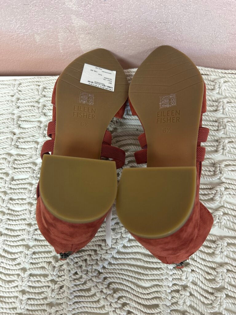 Eileen Fisher Suede Block Heel NWT (Originally $159.90)