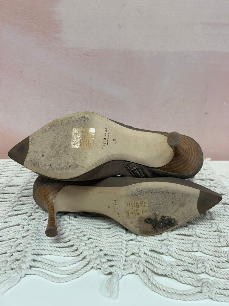 Rag & Bone Suede Pointed Toe Ankle Boot