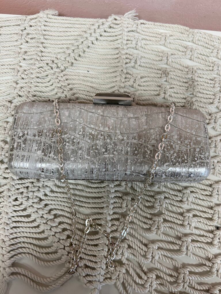 Overture Judith Leiber Embossed Clutch w/ Chain and Dustbag