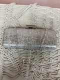Overture Judith Leiber Embossed Clutch w/ Chain and Dustbag