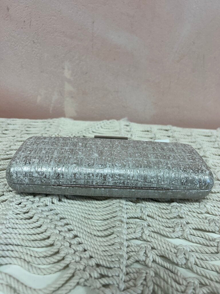 Overture Judith Leiber Embossed Clutch w/ Chain and Dustbag