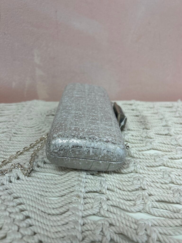 Overture Judith Leiber Embossed Clutch w/ Chain and Dustbag