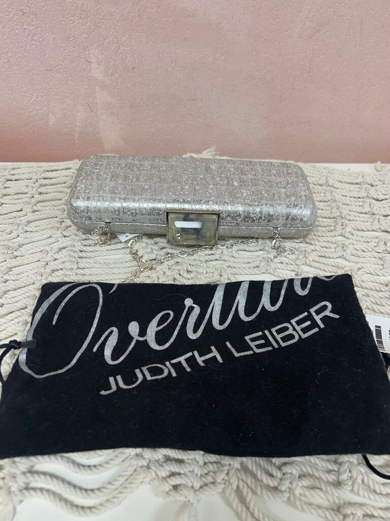 Overture Judith Leiber Embossed Clutch w/ Chain and Dustbag
