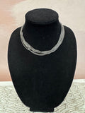 David Yurman Two Tone 6 Row Box Chain Necklace