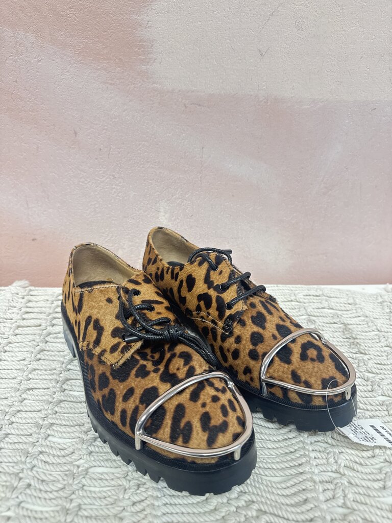 Alexander Wang Ponyhair Metalic Cap Toe Oxford