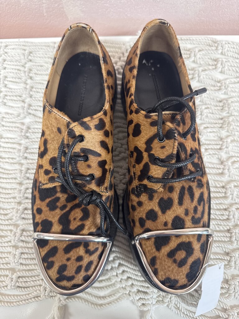 Alexander Wang Ponyhair Metalic Cap Toe Oxford