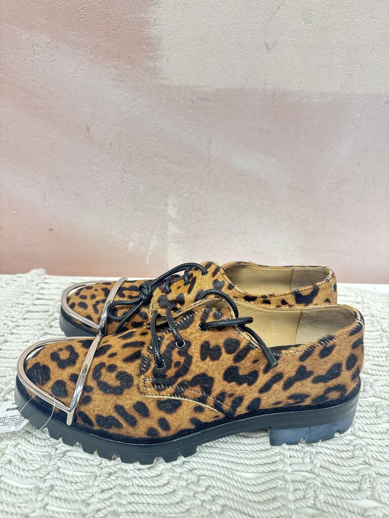 Alexander Wang Ponyhair Metalic Cap Toe Oxford