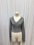 Alexander Wang Back Cutout Cropped Sweater