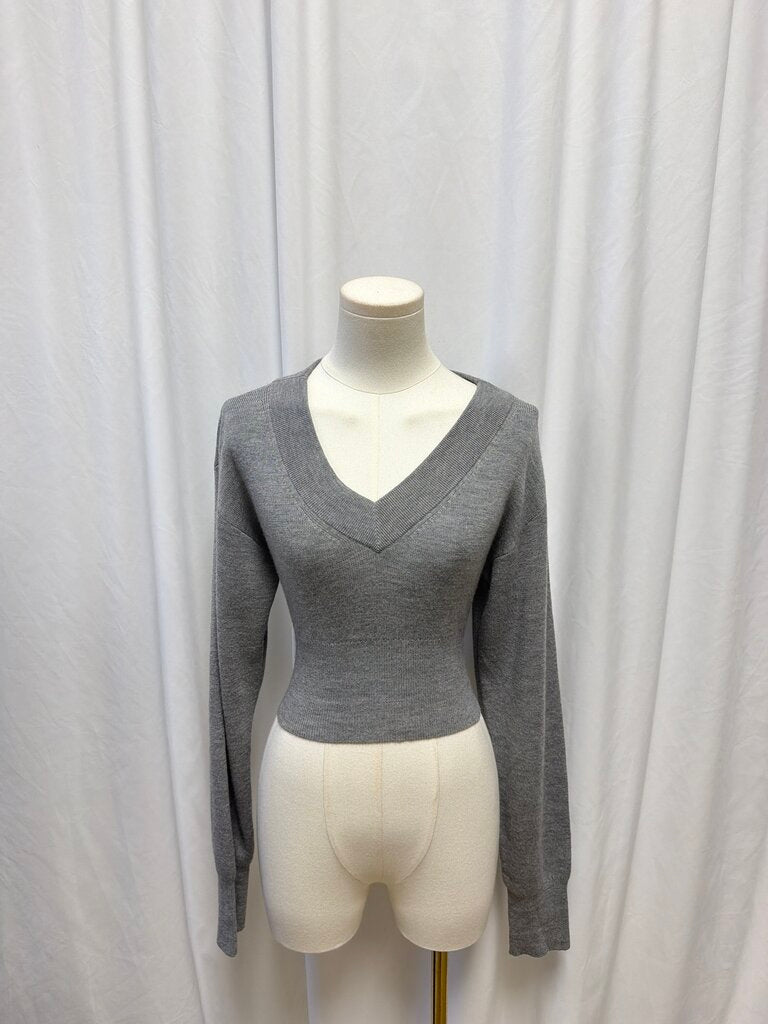 Alexander Wang Back Cutout Cropped Sweater