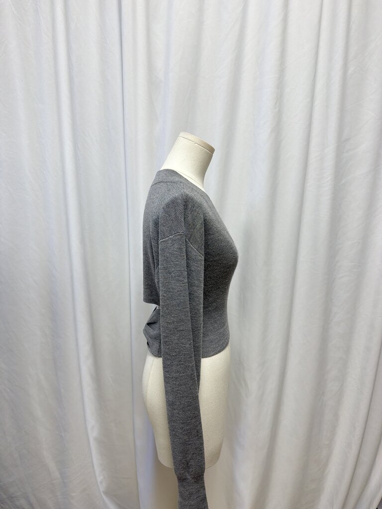 Alexander Wang Back Cutout Cropped Sweater