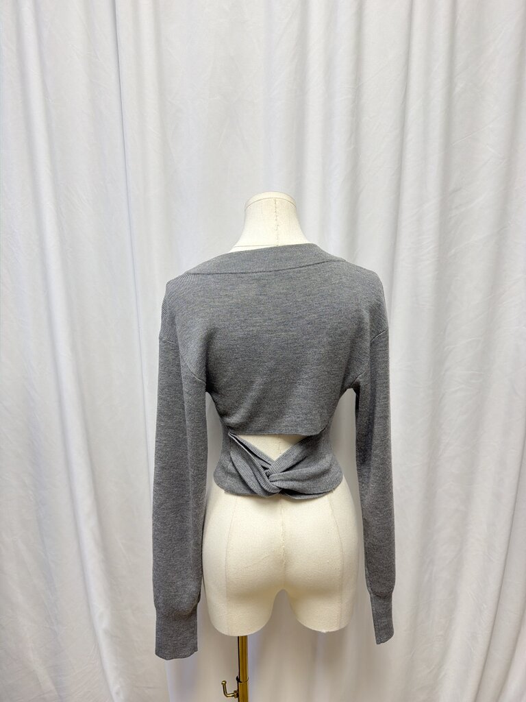 Alexander Wang Back Cutout Cropped Sweater