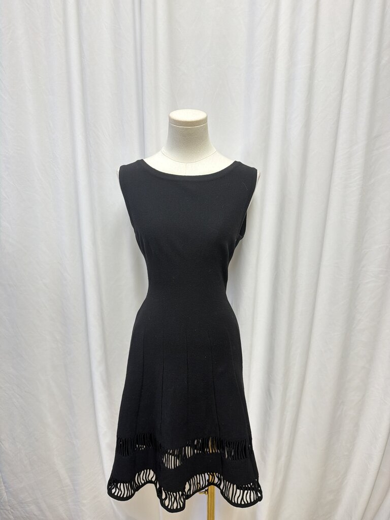 Alaia Wool Cutout Mini Dress (altered! darts have been added to skirt to make less full)