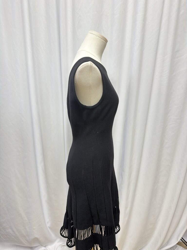 Alaia Wool Cutout Mini Dress (altered! darts have been added to skirt to make less full)