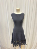 Alaia Wool Cutout Mini Dress (altered! darts have been added to skirt to make less full)