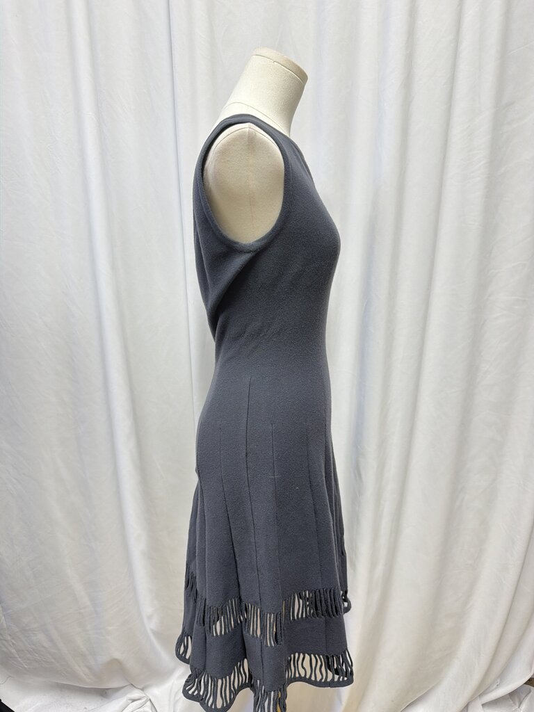 Alaia Wool Cutout Mini Dress (altered! darts have been added to skirt to make less full)