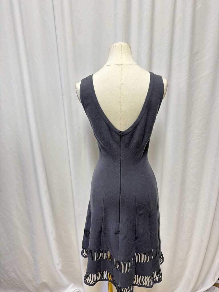 Alaia Wool Cutout Mini Dress (altered! darts have been added to skirt to make less full)