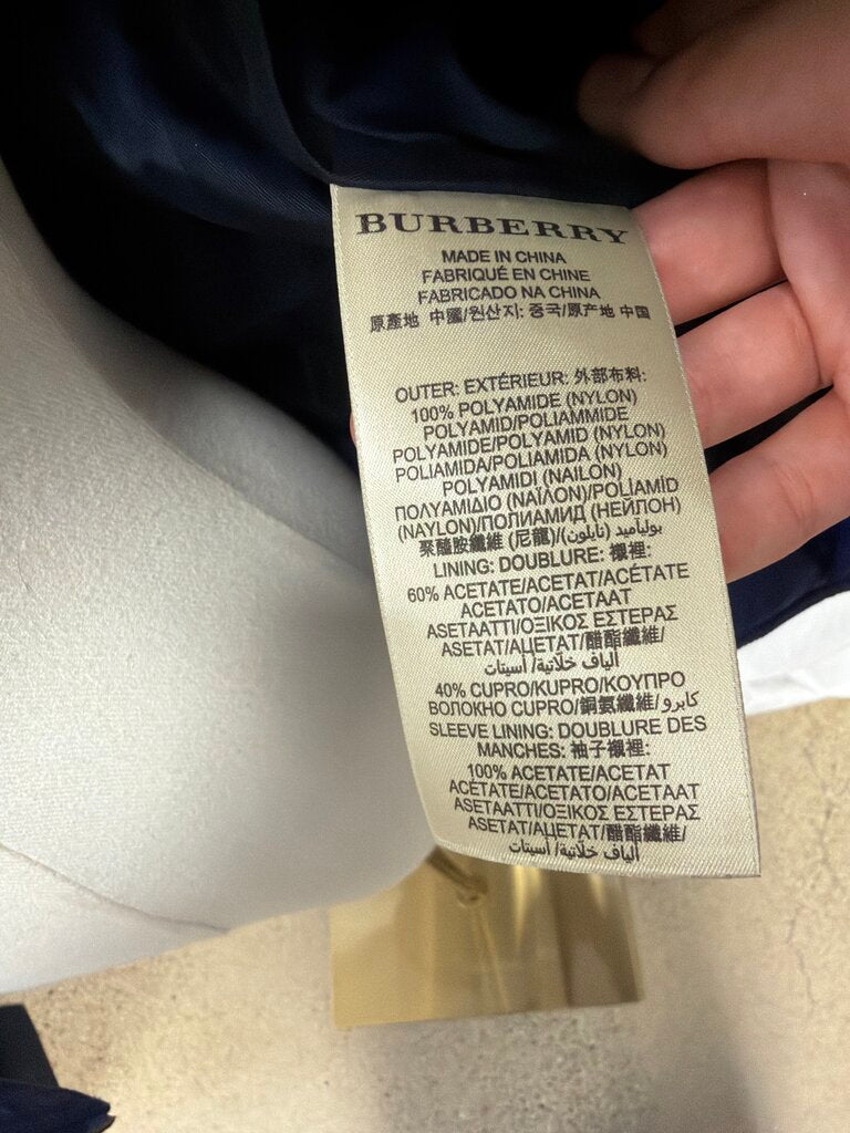 Burberry Quilted Zip Up Jacket