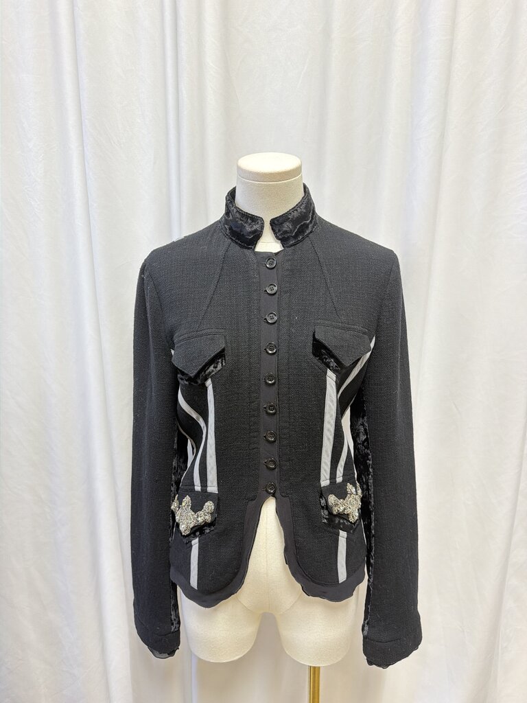 Cavalli Vintage Wool and Crystal Jacket