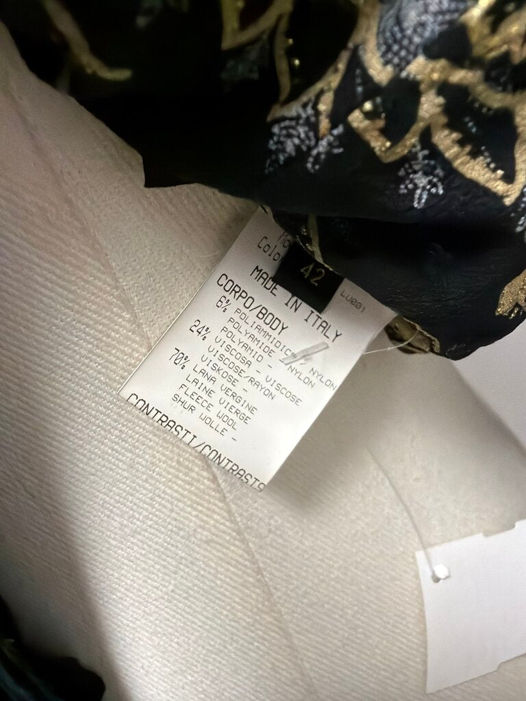 Cavalli Vintage Wool and Crystal Jacket