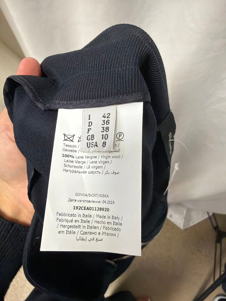 Cedric Charlier Asymmetrical Virgin Wool Skirt