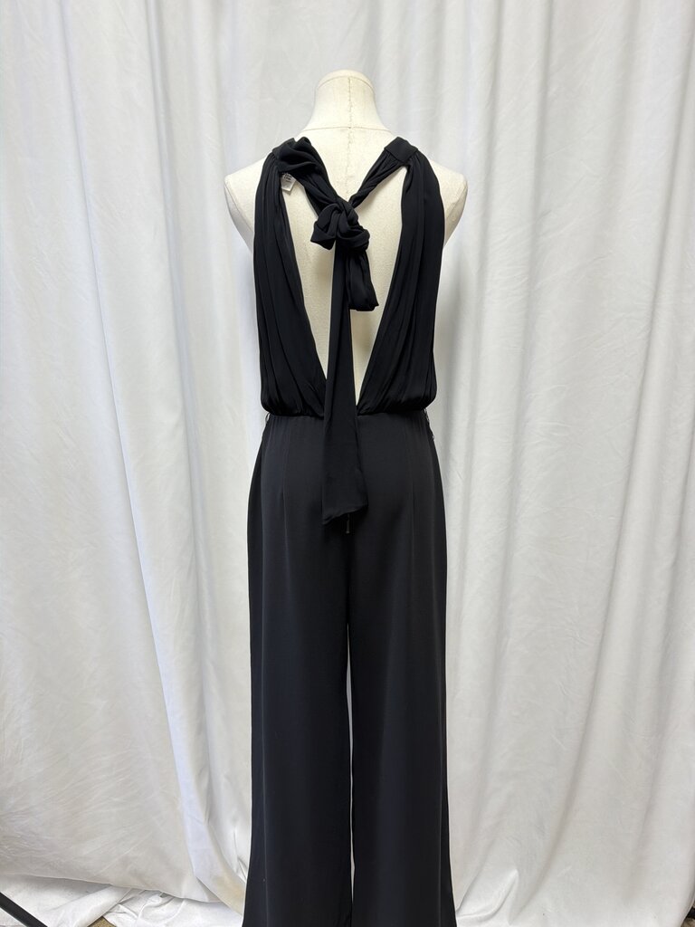 Alice + Olivia Black Halter Jumpsuit