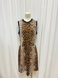 Red Valentino Animal Print Wool/Silk Blend Dress