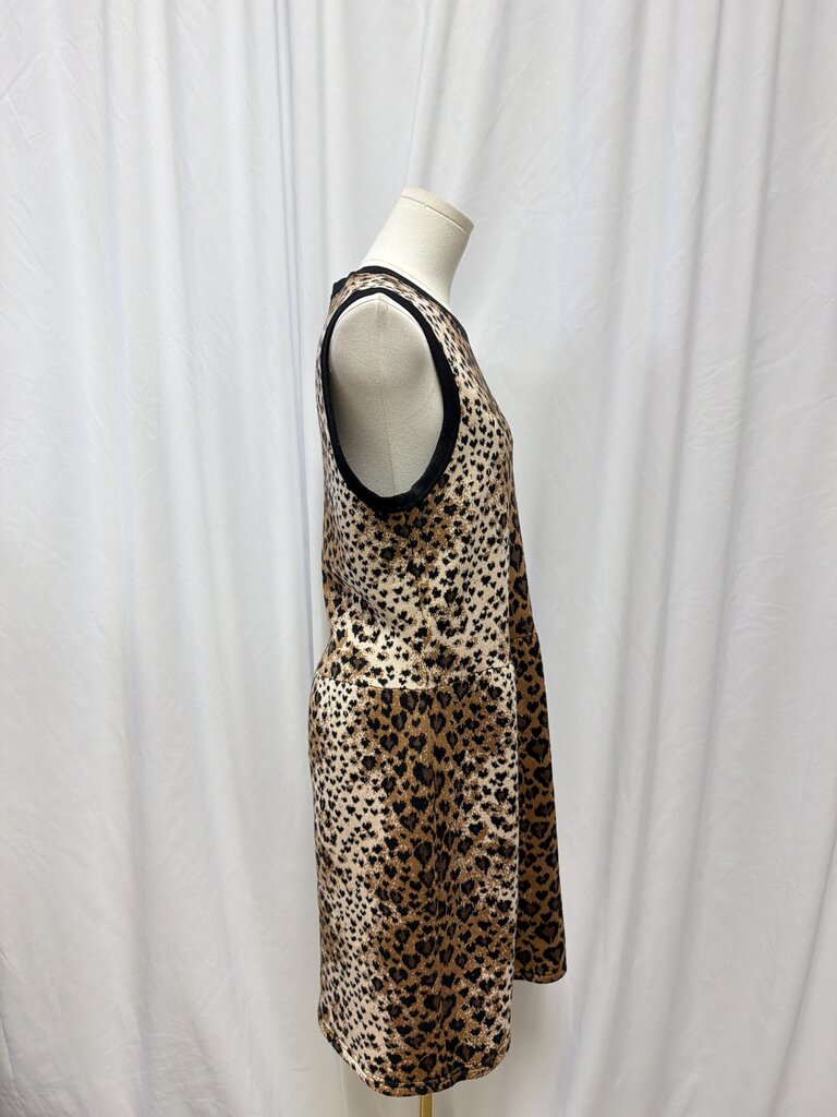 Red Valentino Animal Print Wool/Silk Blend Dress